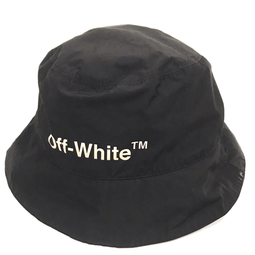 オフホワイト サイズO:S MLA037F22FAB001 SEASONAL バケットハット 帽子 イタリア製 ブラック系 Off-White